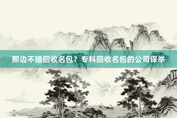 那边不错回收名包？专科回收名包的公司保举