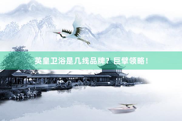 英皇卫浴是几线品牌？巨擘领略！